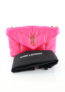 Saint Laurent Puffer Mini LouLou Pink