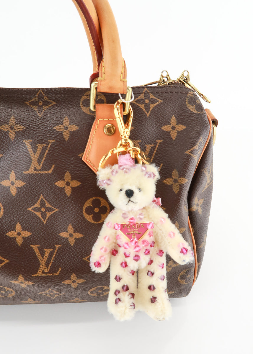 Signature Bear Glitter Pink selling Bag Charm