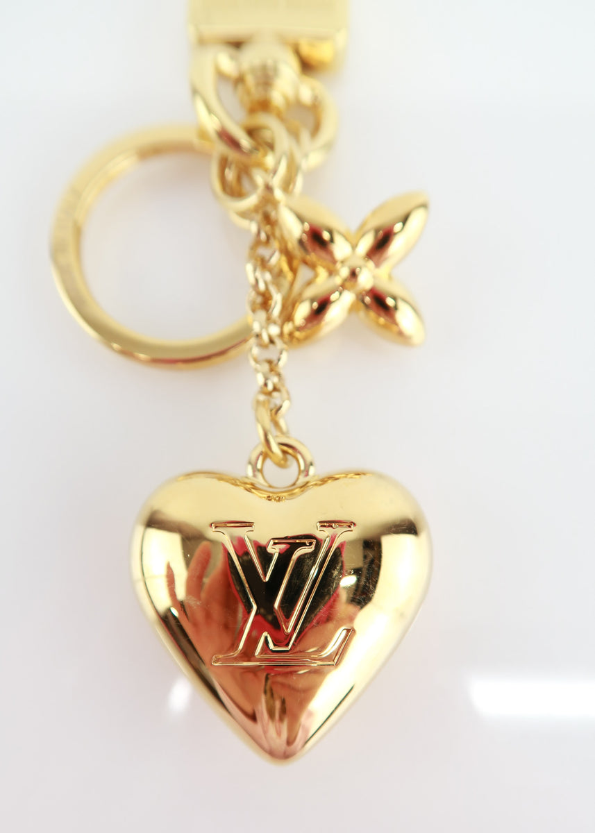 Louis Vuitton Satin Heart Bag Charm And Key Holder – DAC