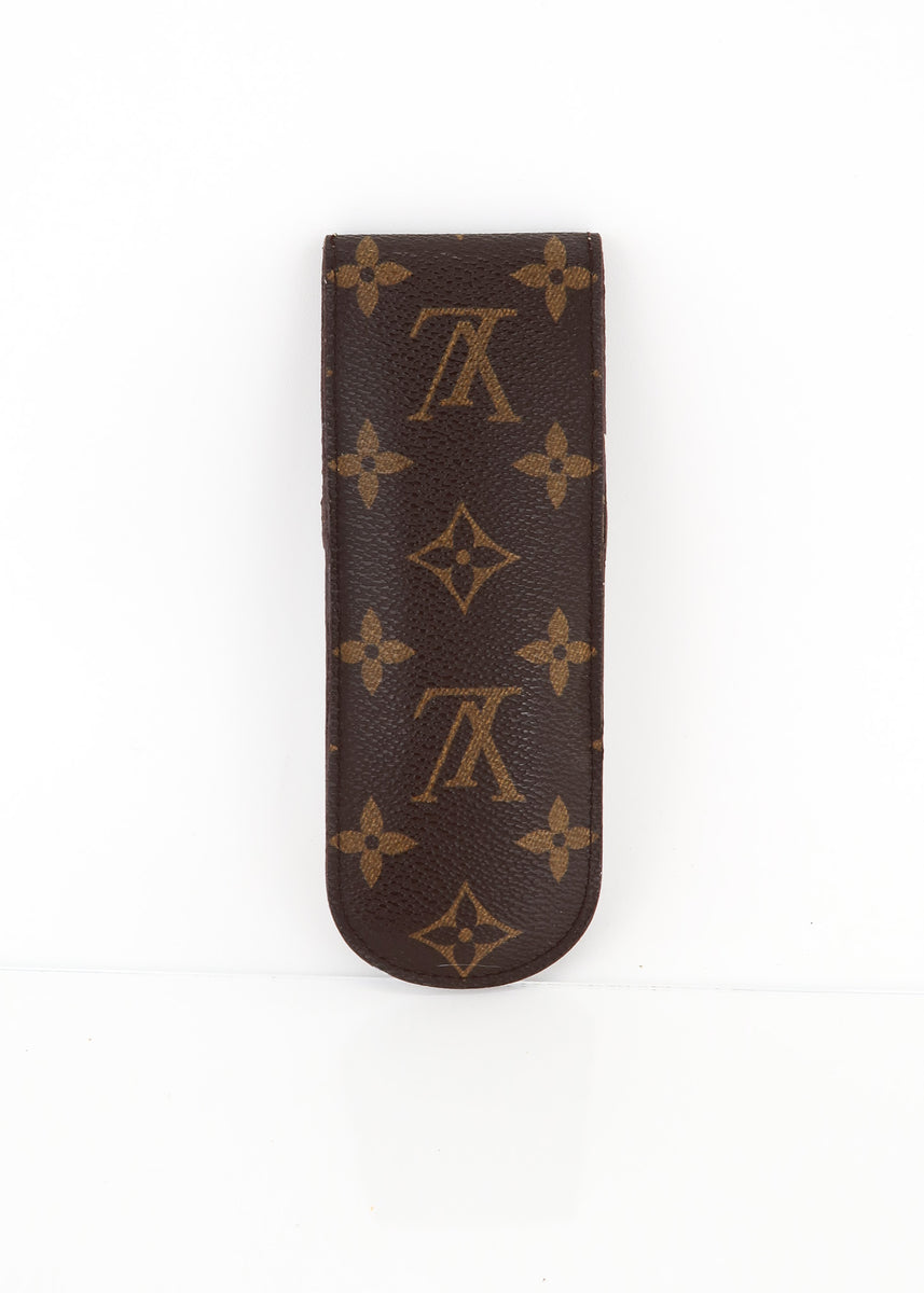 Louis Vuitton shops Etui Stylo Monogram Pen Pencil Case