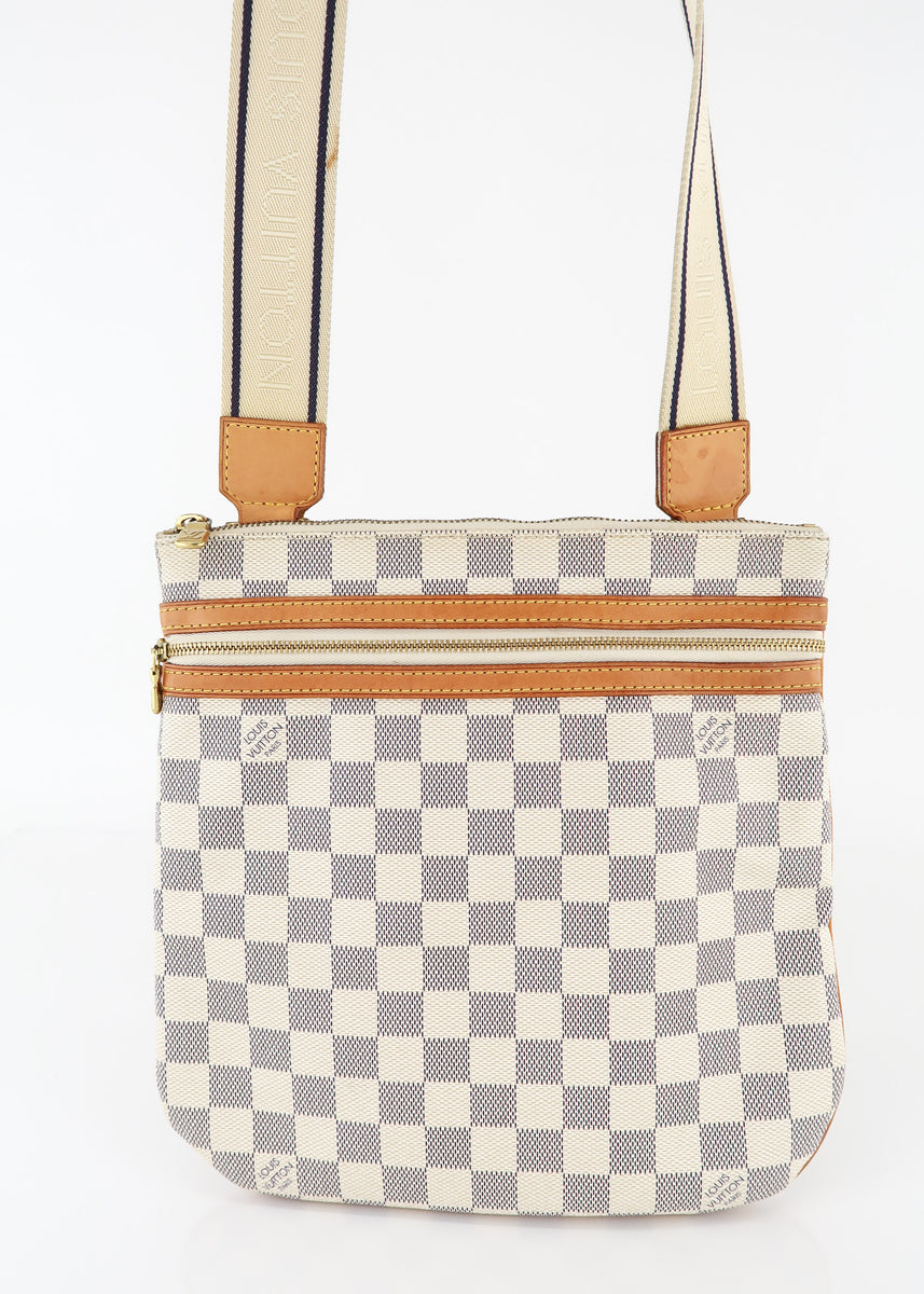 LOUIS VUITTON Damier Azur Pochette Bosphore Crossbody Bag-US