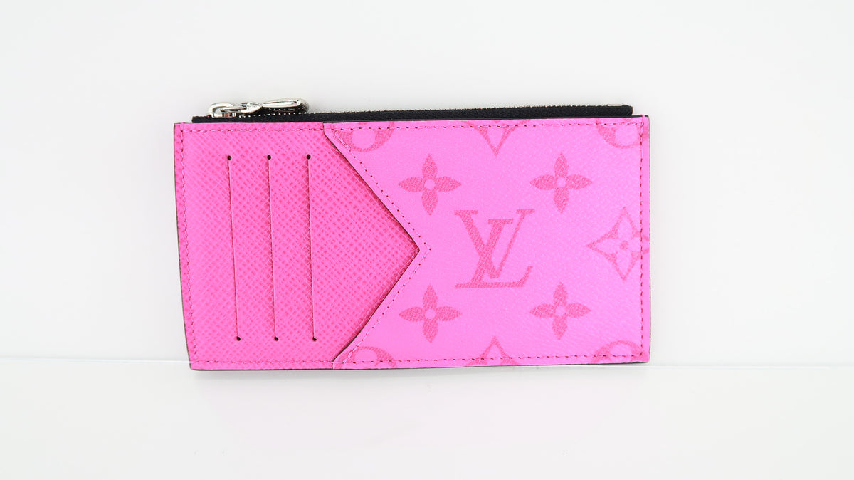Louis Vuitton Taigarama Card Coin Pink – DAC