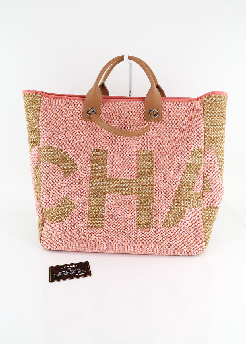 Chanel Deauville Raffia Large Pink – DAC