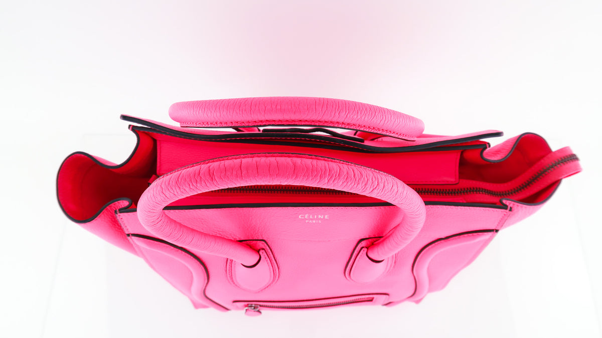 Celine Mini Luggage Fluo Pink – DAC