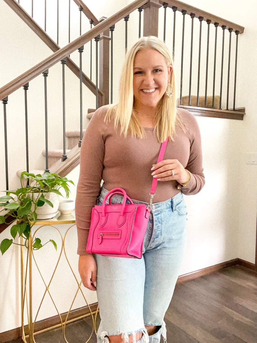 Celine luggage pink Clearance