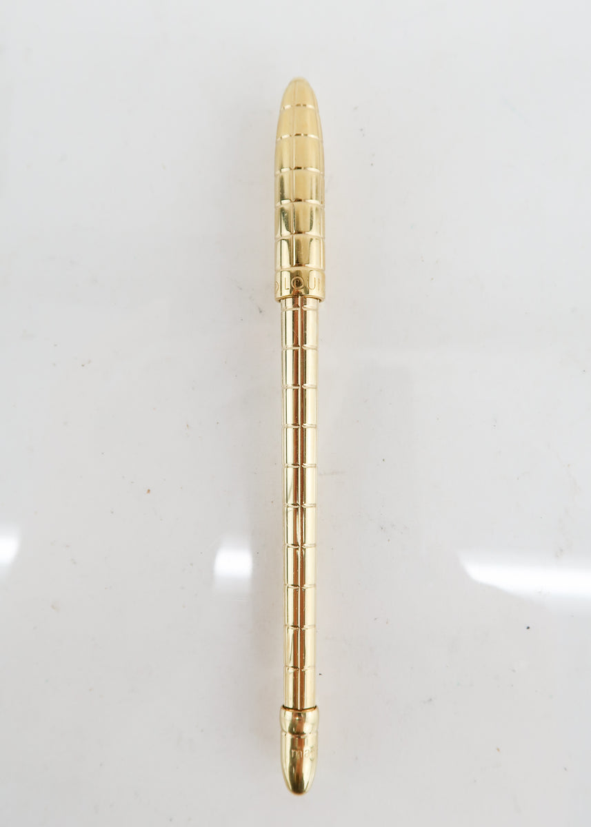 New Louis Vuitton Golden Agenda Ballpoint Pen w/ Refill at 1stDibs