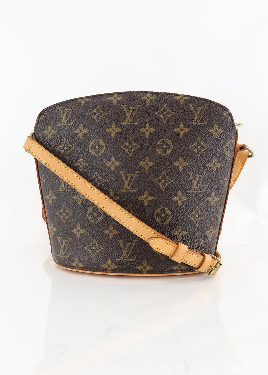 Authentic Louis Vuitton Vintage Drouot Bag With Shoulder 