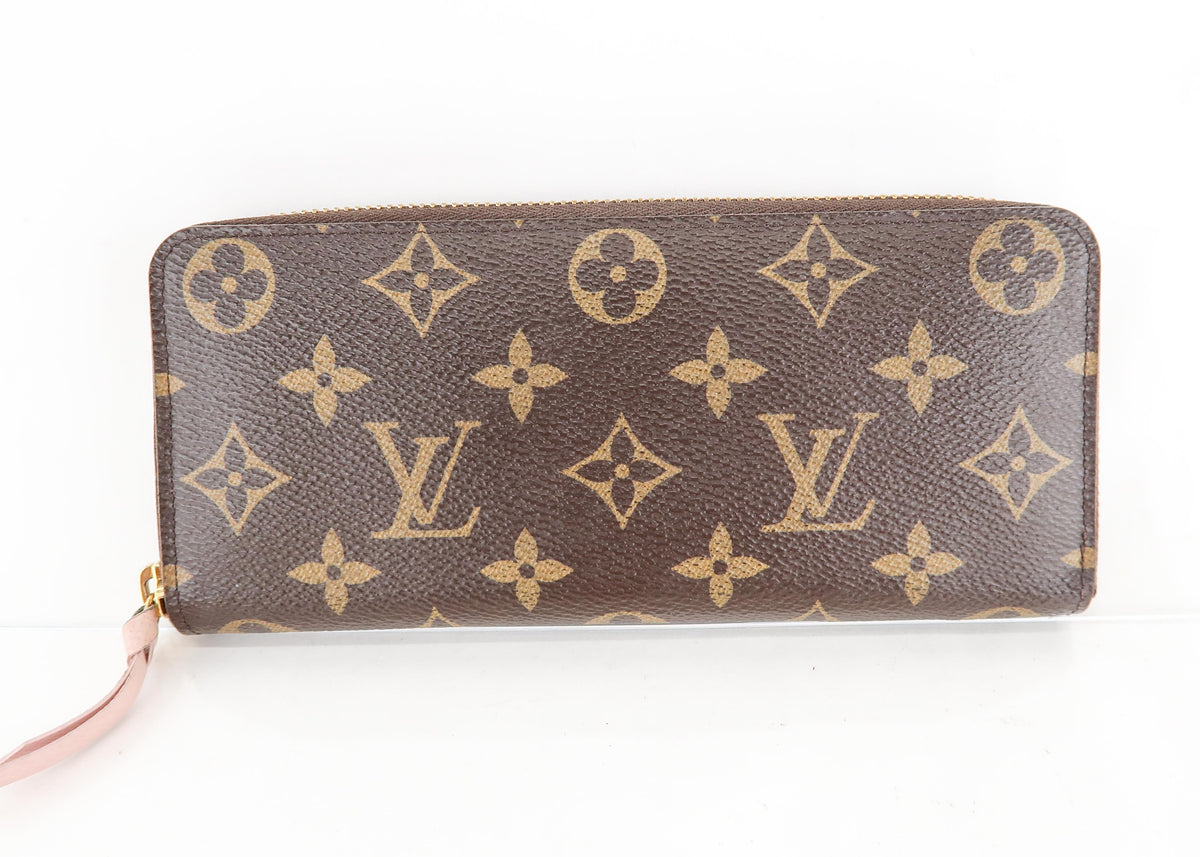 Louis Vuitton Monogram Clemence Wallet Pink – DAC