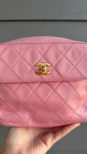 Load image into Gallery viewer, Chanel Vintage Lambskin Flap Camera Bag Pink