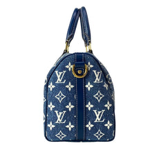 Load image into Gallery viewer, Louis Vuitton Denim Speedy 25 Bandouliere Blue