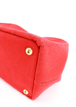 Load image into Gallery viewer, Prada Canapa Mini Canvas Tote Red
