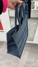 Load image into Gallery viewer, Dior Denim Book Tote Large