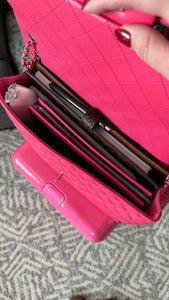 Chanel Caviar Quilted XXL Travel Flap Bag Dark Pink