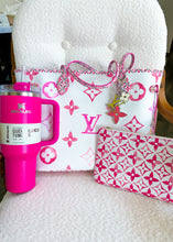 Load image into Gallery viewer, Louis Vuitton By The Pool Neverfull MM Pink *FULL SET*
