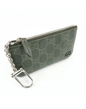 Load image into Gallery viewer, Gucci Supreme Canvas Monogram Key Pouch Green