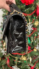 Load image into Gallery viewer, Chanel Quilted Patent Leather School Memory Black