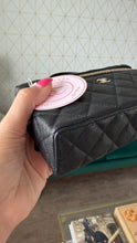 Load image into Gallery viewer, Chanel Caviar Quilted Slim Vanity Black GHW