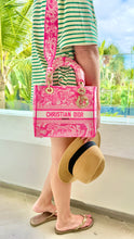 Load image into Gallery viewer, Dior Embroidered Medium Lady Dior Pink