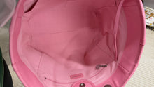 Load image into Gallery viewer, Chanel Canvas Calfskin Striped Large Deauville Tote Pink Blue
