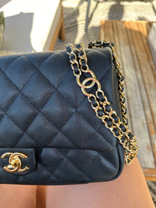 Chanel Caviar Single Flap Black