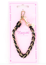 Load image into Gallery viewer, Keepes Black Chain Phone Charm