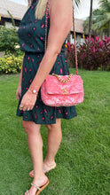 Load image into Gallery viewer, Chanel Sequin Quilted Medium Chanel 19 Flap Coral Pink