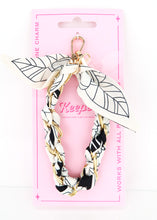 Load image into Gallery viewer, Keepes Black &amp; White Scarf Phone Charm