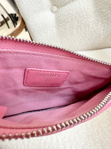 Chanel Lambskin Classic O Case Pink