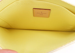 Louis Vuitton Damier Neverfull Pochette Pink Yellow