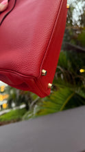 Load image into Gallery viewer, Hermes Togo Kelly 28 Rouge Casque