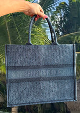 Load image into Gallery viewer, Dior Denim Book Tote Large