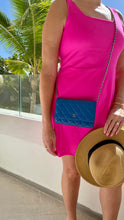 Load image into Gallery viewer, Chanel Lambskin Wallet on a Chain Royal Blue