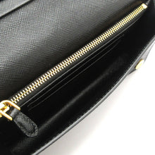 Load image into Gallery viewer, Prada Saffiano Wallet on a Chain Black