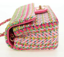 Load image into Gallery viewer, Chanel Tweed Small Single Flap Pink