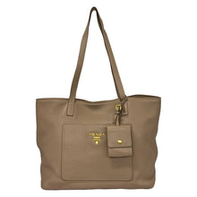 Load image into Gallery viewer, Prada Calfskin Shoulder Bag Tan