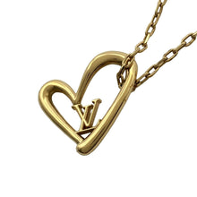 Load image into Gallery viewer, Louis Vuitton Monogram Heart Necklace Gold