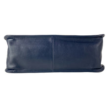 Load image into Gallery viewer, Gucci Horsebit Canvas Leather Tote Navy