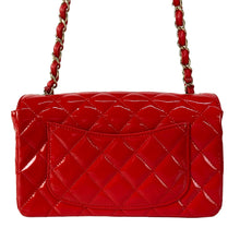 Load image into Gallery viewer, Chanel Mini Classic Flap Patent Red GHW