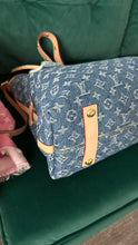 Load image into Gallery viewer, Louis Vuitton Monogram Denim CarryAll MM Blue