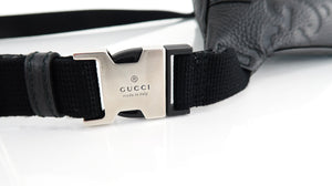 Gucci Giant Monogram Leather Bumbag Black