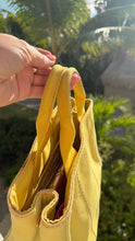 Load image into Gallery viewer, Prada Canapa Small Yellow Tote