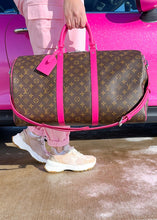 Load image into Gallery viewer, Louis Vuitton Colormania Monogram Keepall 50 Bandouliere Pink