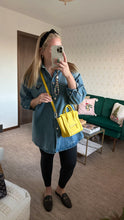 Load image into Gallery viewer, Celine Drummed Calfskin Nano Luggage Citron Yellow