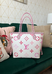 Louis Vuitton Neverfull MM By the Pool Pink
