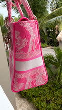 Load image into Gallery viewer, Dior Embroidered Medium Lady Dior Pink