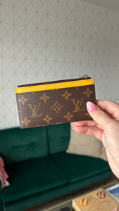 Louis Vuitton Monogram Coin Card Yellow