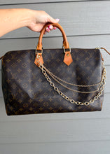 Load image into Gallery viewer, Keepes Layered Link Bag Charm Gold