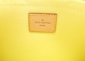 Louis Vuitton Damier Neverfull Pochette Pink Yellow