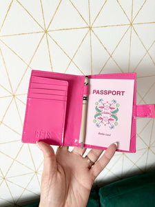 Beis Passport Cover Barbie Pink