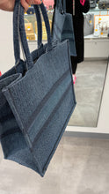 Load image into Gallery viewer, Dior Denim Book Tote Large